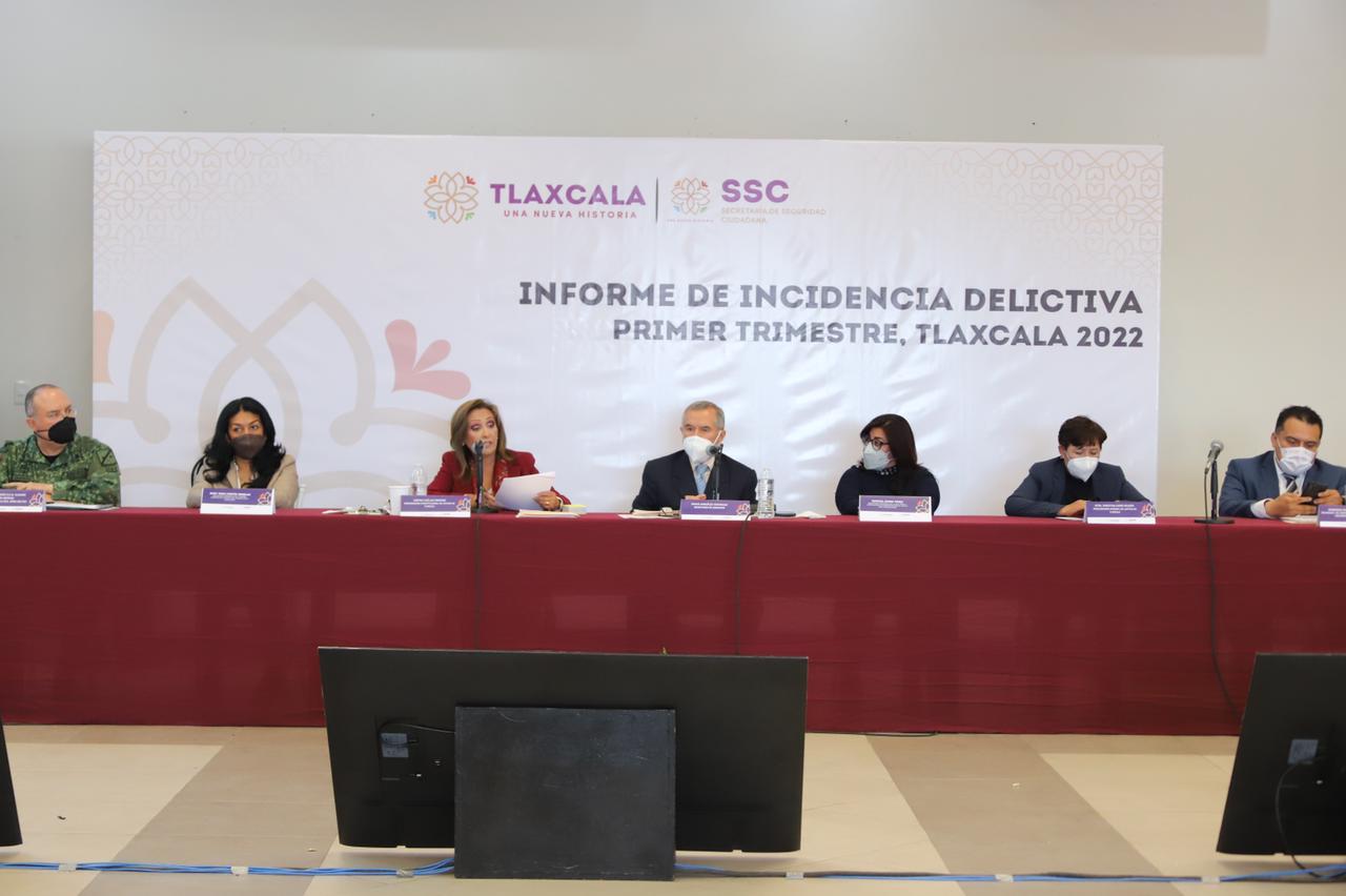 Lorena Cuéllar: Tlaxcala continúa como la segunda entidad con menor incidencia delictiva